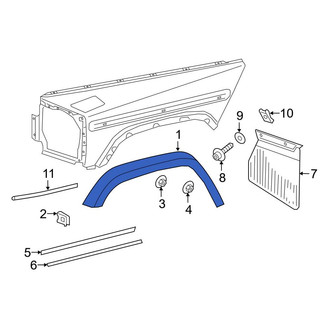 Mercedes-Benz OE - Rear Left Fender Flare