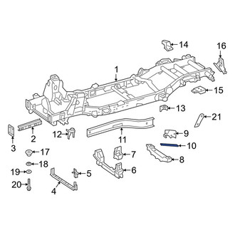 Mercedes-Benz OE - Front Left Suspension Crossmember Reinforcement