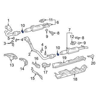 Mercedes-Benz OE - Exhaust Muffler Clamp