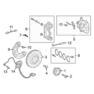 Mercedes-Benz OE - Disc Brake Caliper Anchor Plate Bolt