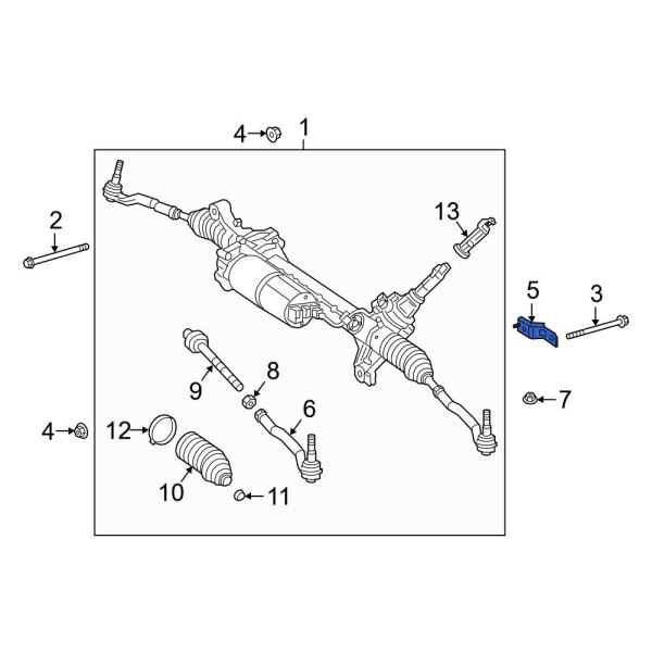 MercedesBenz OE 4634605700 Front Left Rack and Pinion Bracket