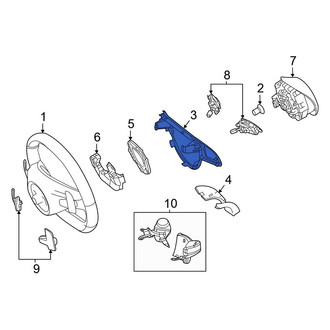 Mercedes-Benz OE - Upper Steering Wheel Trim