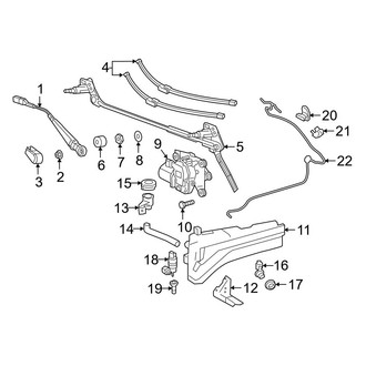 Mercedes-Benz OE - Windshield - Wiper & Washer Components