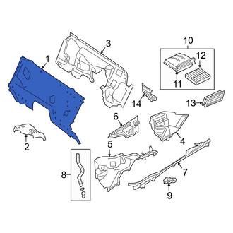 Mercedes-Benz OE - Left Lower Firewall