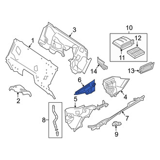 Mercedes-Benz OE - Center Cowl Cover