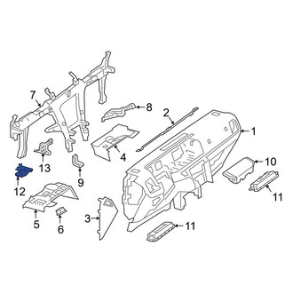 Mercedes-Benz OE - Left Outer Instrument Panel Knee Bolster Bracket