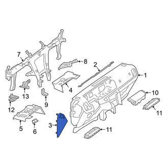 Mercedes-Benz OE - Left Instrument Panel Side Cover