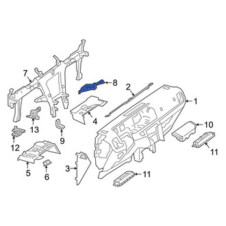Mercedes-Benz OE - Center Instrument Panel Crossmember Bracket