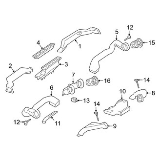 Mercedes-Benz OE - Instrument Panel - Ducts (Instrument Panel)