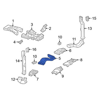 Mercedes-Benz OE - Rear Center Instrument Panel Air Duct