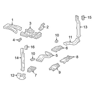 Mercedes-Benz OE - Instrument Panel - Ducts (Cabin)