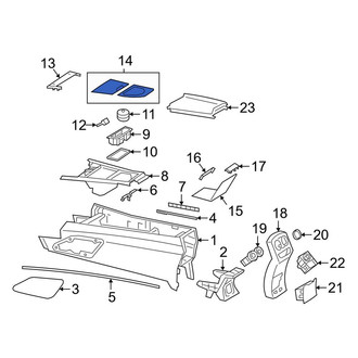 Mercedes-Benz OE - Console Lid
