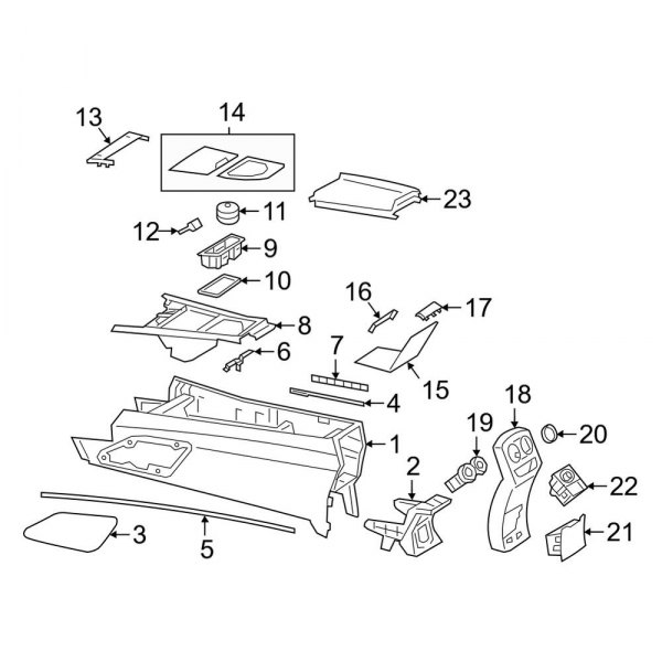 Mercedes-benz Oe 2388301300 - Center Rear Dashboard Air Vent