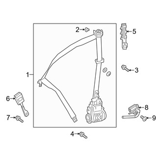 Mercedes-Benz OE - Restraint Systems - Front Seat Belts