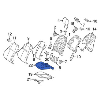 Mercedes-Benz OE - Front Right Seat Cushion Foam