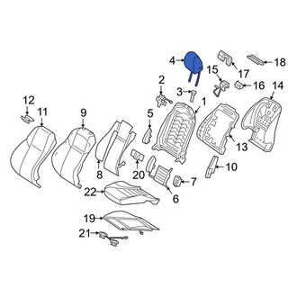 Mercedes-Benz OE - Front Left Headrest