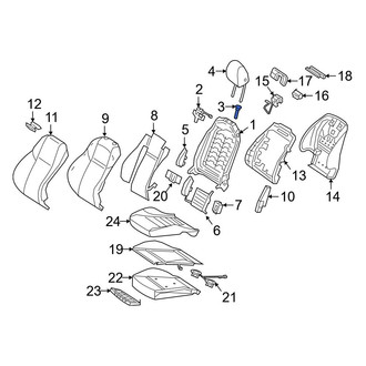 Mercedes-Benz OE - Front Left Headrest Guide