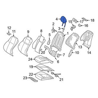 Mercedes-Benz OE - Front Left Headrest