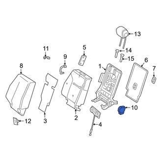 Mercedes-Benz OE - Rear Right Outer Seat Trim Panel