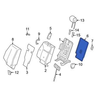 Mercedes-Benz OE - Rear Right Seat Back Panel