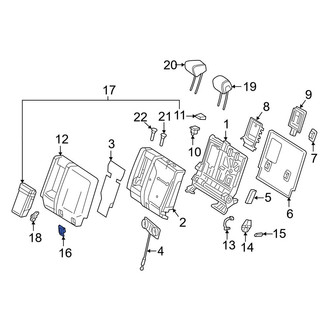 Mercedes-Benz OE - Rear Left Inner Child Restraint Anchor Plate Cap