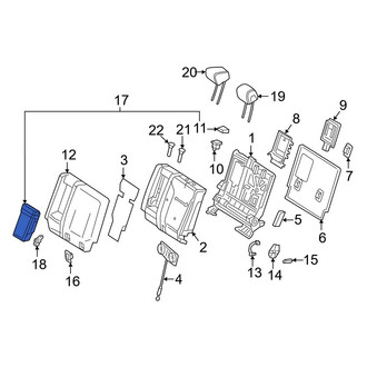 Mercedes-Benz OE - Rear Seat Armrest