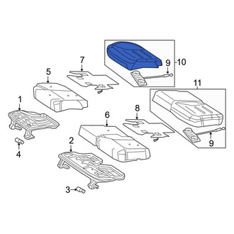 Mercedes-Benz OE - Rear Right Seat Cover