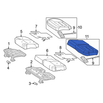 Mercedes-Benz OE - Rear Left Seat Cover