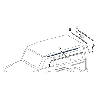 Mercedes-Benz OE - Front Roof Molding Bracket
