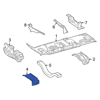 Mercedes-Benz OE - Front Left Floor Pan Crossmember