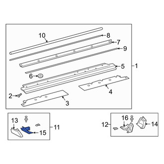 Mercedes-Benz OE - Front Left Running Board Mounting Bracket