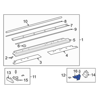 Mercedes-Benz OE - Front Left Running Board Mounting Bracket