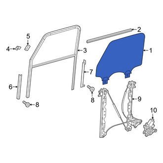Mercedes-Benz OE - Rear Door Glass