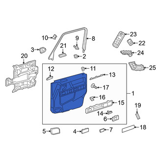 Mercedes-Benz OE - Front Left Inner Door Interior Trim Panel