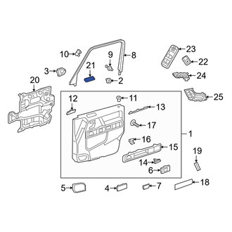 Mercedes-Benz OE - Center Door Window Switch Bezel