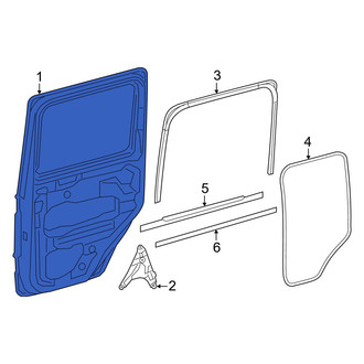 Mercedes-Benz OE - Center Left Door Shell