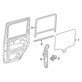 Mercedes-Benz OE - Rear Door - Glass & Hardware