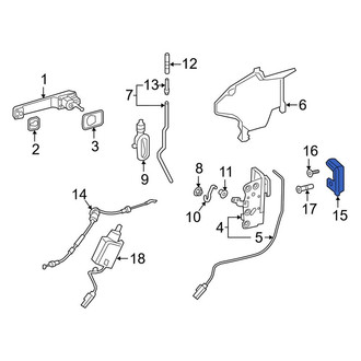 Mercedes-Benz OE - Center Left Door Lock Striker Plate