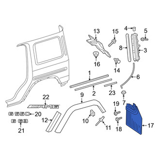 Mercedes-Benz OE - Rear Left Mud Guard