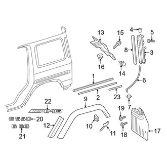 Mercedes-Benz OE - Quarter Panel - Exterior Trim