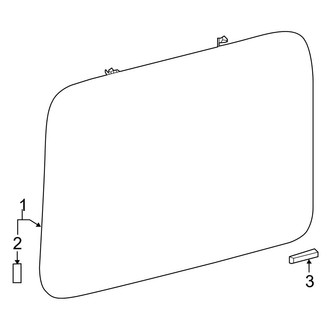 Mercedes-Benz OE - Quarter Panel - Glass