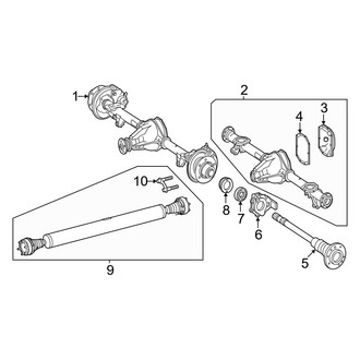 Mercedes-Benz OE - Rear Suspension - Axle Housing (Base)
