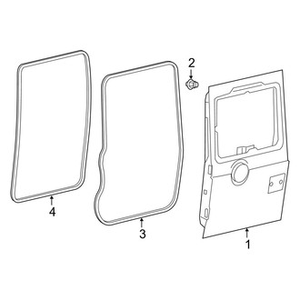 Mercedes-Benz OE - Back Door - Door & Components