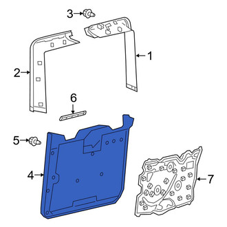 Mercedes-Benz OE - Rear Inner Door Interior Trim Panel