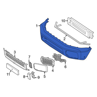 Mercedes-Benz OE - Front Bumper Face Bar
