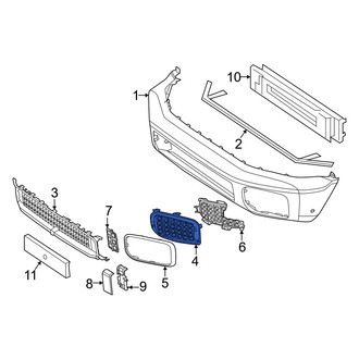 Mercedes-Benz OE - Front Right Lower Grille