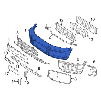 Mercedes-Benz OE - Front Bumper Face Bar