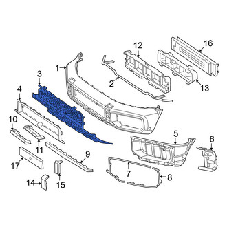Mercedes-Benz OE - Front Upper Grille