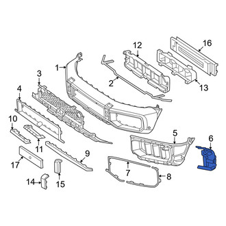 Mercedes-Benz OE - Front Left Grille Bracket