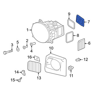 Mercedes-Benz OE - Front Left Headlight Control Module